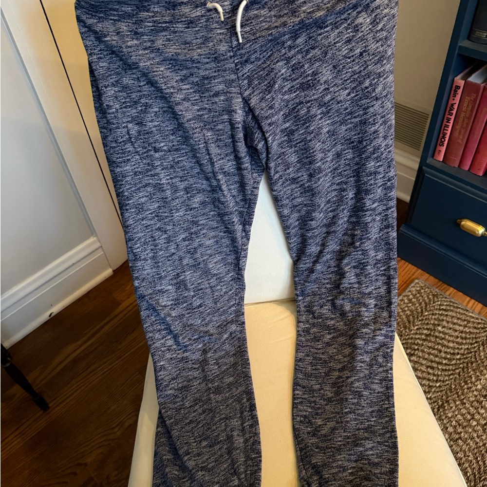 Monrow Dark Blue Flecked Jogger Pants - Picture 3 of 5